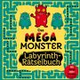 Sunnie Ways: Das Mega Monster Labyrinth Rätselbuch für Kinder - 105 knifflige Rätsel für clevere Jungen und Mädchen - 250+ Monster Doodles, Buch
