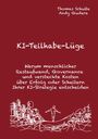 Oben stehen die Namen Thomas Schulte und Andy Gudera. Titel: KI-Teilhabe-Lüge. Darunter Text über KI-Strategie. Unten Skizzen.