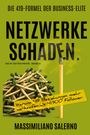 Text: „Die 419-Formel der Business-Elite. Netzwerke schaden. Warum 419 Beziehungen mehr verkaufen als 41.900 Follower. Massimiliano Salerno.” Illustration: Streichhölzer auf grünem Hintergrund.
