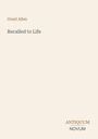 „Grant Allen“, „Recalled to Life“, „ANTIQUM“, „NOVUM“. Schlichte Gestaltung, beiger Hintergrund.