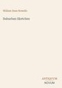 Text: William Dean Howells, Suburban Sketches, ANTIQUUM, NOVUM. Ein einfaches, minimalistisches Design.