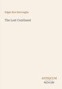 Text: "Edgar Rice Burroughs", "The Lost Continent", "ANTIQUEUM NOVUM". Schlichtes, minimalistisches Design in Beige.