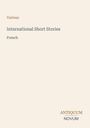 Text: "Various International Short Stories French" sowie "ANTIQUM NOVUM". Schlichtes Design auf beigem Hintergrund.