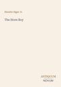 Titel: "The Store Boy", Autor: Horatio Alger Jr., Verleger: ANTIQUUM NOVUM. Schlichtes, beiges Design.