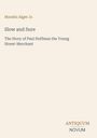 "Oberer Text: Horatio Alger Jr. Titel: Slow and Sure. Untertitel: The Story of Paul Hoffman the Young Street-Merchant."