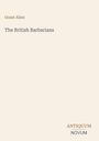 Cover mit "Grant Allen The British Barbarians". Unten rechts das Logo: "ANTIQUM NOVUM". Einfaches, minimalistisches Design. 