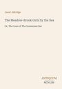 Buchtitel: "The Meadow-Brook Girls by the Sea" von Janet Aldridge, Untertitel: "Or, The Loss of The Lonesome Bar". Unten steht "Antiquum Novum".