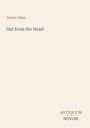 Text: "James Allen", "Out from the Heart", "ANTIQUM NOVUM". Schlichtes Design mit beigem Hintergrund.