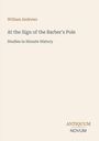 „William Andrews: At the Sign of the Barber's Pole. Studies in Hirsute History.“ Schlichte, cremefarbene Buchgestaltung.