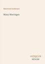 Text oben: "Sherwood Anderson". Mitte: "Many Marriages". Unten rechts: "ANTIQUM NOVUM". Cremefarbener Hintergrund.
