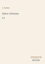 Text: F. Anstey, Baboo Jabberjee, B.A., ANTIQUUM NOVUM. Hintergrund: Beige. Es könnte ein Buchcover sein.