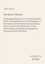 Der Text nennt James Ashton und den Buchtitel „The Book of Nature“. Beige Hintergrund; einfaches Layout.