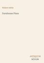 "Wallace Ashby, Farmhouse Plans. ANTIQUUM NOVUM" auf einem minimalistischen, beigen Hintergrund.