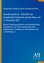 Europäisches Parlament, Verordnung (EG) Nr. 1393/2007, Zustellung gerichtlicher Schriftstücke; blaues Cover, Logo unten.
