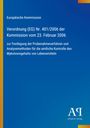 Text: Verordnung (EG) Nr. 401/2006 zur Kontrolle des Mykotoxingehalts. Blau mit gelbem Rand unten.