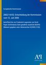 Text: EU-Kommission, Entscheidung 2002/14/EG, 12. Juli 2000, Frankreich, Beihilfe für Scott Paper/Kimberly-Clark. Blaues Cover. 