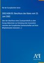 2002/608/EG: Beschluss vom 25. Juni 2002 zur Gründung einer Assoziation. Blaues Design mit gelbem Rand. Logo "AP".