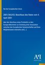 2001/365/EG: Beschluss des Rates vom 4. April 2001; Rat der Europäischen Union; Blau mit gelbem Rand; AR-Logo.