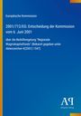 Europäische Kommission, Entscheidung 2001, Beihilferegelung regionale Wagniskapitalfonds. Blaues Cover, Logo unten.