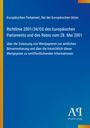 Titel: Richtlinie 2001/34/EG des Europäischen Parlaments. Blauer Hintergrund, Logo unten rechts.