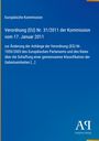 Text: „Europäische Kommission; Verordnung (EU) Nr. 31/2011; Antiphon Verlag“. Blaues Cover mit weißer Schrift.