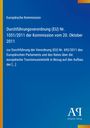 Europäische Kommission, Verordnung (EU) Nr. 1051/2011 über Tourismusstatistik. Blau mit weißen und gelben Elementen.