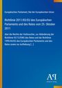 Europäisches Parlament, Richtlinie 2011/83/EU. Blaues Design, gelber Rand. Logo: AP, Antiphon Verlag.