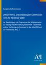 Text über EU-Entscheidung zu Tierseuchenprogrammen. Blauer Hintergrund. Links gelber Streifen. Unten rechts Logo.