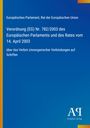 Europäisches Parlament, Verbot zinnorganischer Verbindungen auf Schiffen, blaues Cover, Antiphon Verlag, Logo unten.