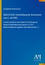 Europäische Kommission, Entscheidung der Kommission, Aktenzeichen. Blaues Cover, weißer Text, Logo unten rechts.