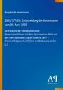 Europäische Kommission, Entscheidung vom 30. April 2003. Blaues Design mit gelbem Streifen links und einem AQ-Logo.