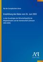 Text: „Rat der Europäischen Union, Empfehlung des Rates vom 26. Juni 2003...“ Unten rechts Logo des Antiphon Verlags.