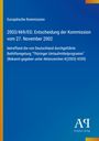 Europäische Kommission: Entscheidung über Thüringer Umlaufmittelprogramm. Blauer Hintergrund, Logo unten rechts.