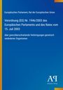 Verordnung (EG) Nr. 1946/2003 des Europäischen Parlaments; blauer Hintergrund, rechts unten weißes Logo "ΑΡ" mit "Antiphon Verlag".