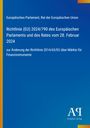 Text über EU-Richtlinie 2024/790 zur Änderung von Richtlinie 2014/65/EU. Logo des Antiphon Verlags auf blauem Hintergrund.