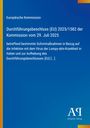 Text über EU-Durchführungsbeschluss zu Sofortmaßnahmen wegen Lumpy-skin-Krankheit in Italien, blaues Design mit Logo unten.