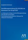 Europäische Kommission, Verordnung zur Afrikanischen Schweinepest. Blaues Cover, goldenes, vertikales Band links.