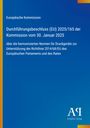 „Durchführungsbeschluss (EU) 2025/165 der Kommission“ steht auf einem blauen Hintergrund mit gelbem Rand links.