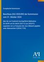Text: Entscheidung über französische Maßnahmen zugunsten von La Française des Jeux. Blauer Hintergrund, gelber Rand.