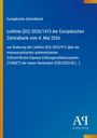 Leitlinie (EU) 2026/1473 zur Änderung des Zahlungssystems. Blauer Hintergrund mit gelbem Streifen. Logo unten.