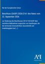 "Rat der Europäischen Union. Beschluss (GASP) 2026/2161 vom 22. September 2026. Änderung des Beschlusses 2014/145/GASP." Unten rechts ein Logo: "Antiphon Verlag."