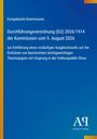 Text: "Europäische Kommission, Durchführungsverordnung (EU) 2026/1914..." Blaues Dokument mit gelbem Rand. Logo unten.
