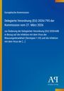 Text zur Verordnung der EU-Kommission, blaues Design, gelber Streifen links, Verlag unten rechts.
