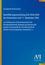 Text: "Europäische Kommission, Durchführungsverordnung (EU) 2026/2050, 11. September 2026, Biozidproduktfamilie Hydrogen peroxide."   
Blauer Hintergrund mit gelbem Streifen links. Logo unten rechts.