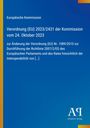 Europäische Kommission, Verordnung (EU) 2023/2431 vom 24. Oktober 2023, blauer Hintergrund, gelber Streifen links.