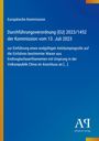 Text: „Europäische Kommission. Durchführungsverordnung (EU) 2023/1452 der Kommission vom 13. Juli 2023.“  
Logo: Blaue Fläche mit gelbem Rand, „AΠ“ unten rechts.