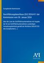 "Durchführungsbeschluss (EU) 2024/411 der Kommission vom 30. Januar 2024", weiße Schrift, blauer Hintergrund.