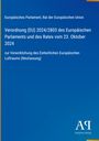Europäische Verordnung zur Verwirklichung des Einheitlichen Europäischen Luftraums, Titel auf blauem Hintergrund. Logo: "AR".