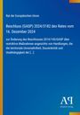Text über EU-Beschluss vom 16. Dezember 2024 zu restriktiven Maßnahmen. Blaues Design mit gelbem Streifen links.