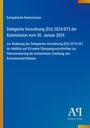Europäische Kommission, Delegierte Verordnung (EU) 2024/873, blaue Hintergrund, links gelber Streifen, AQ Logo unten.